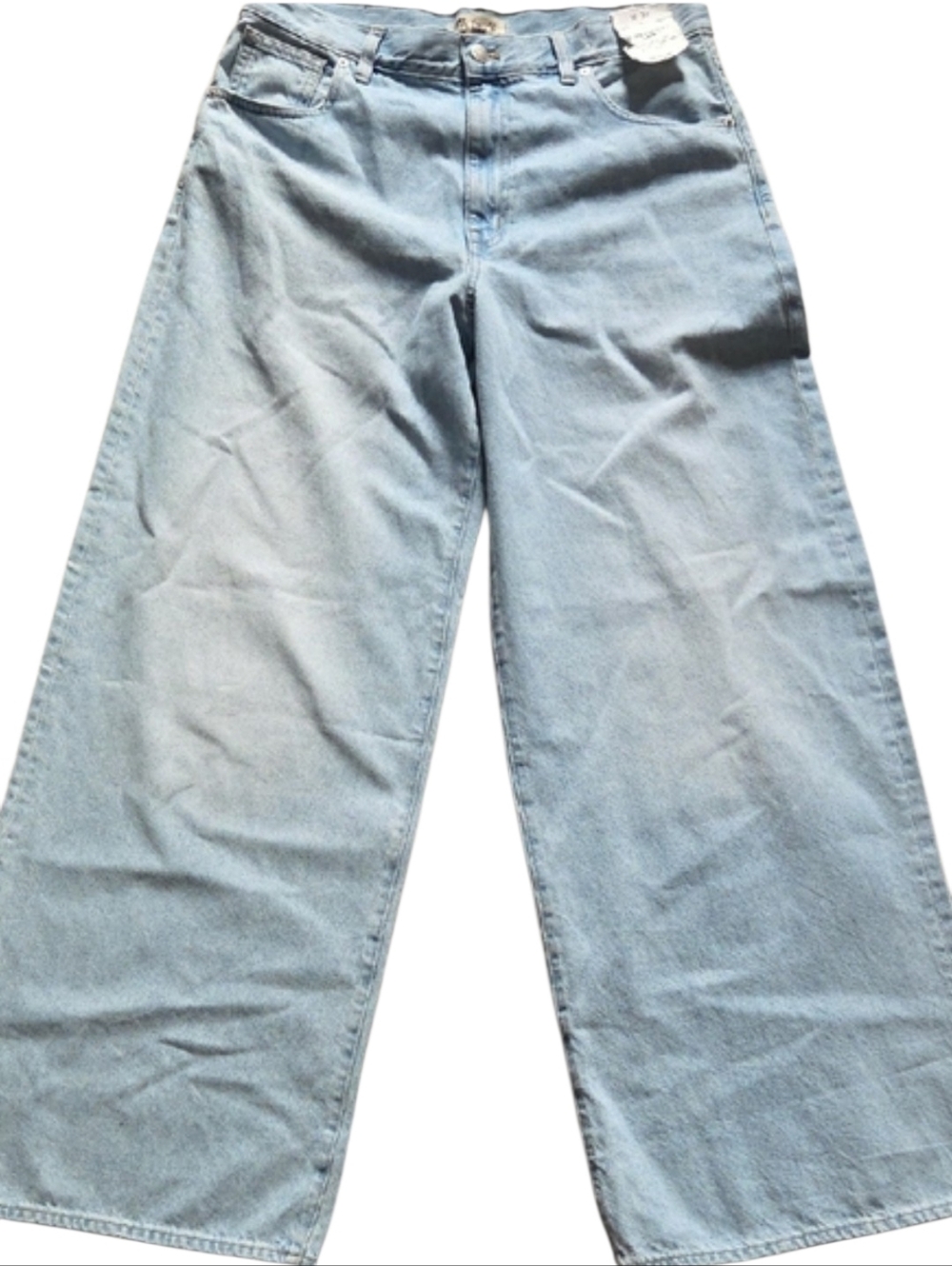 Madewell Super Wide Leg Light Blue Jeans - Picture 2 of 7